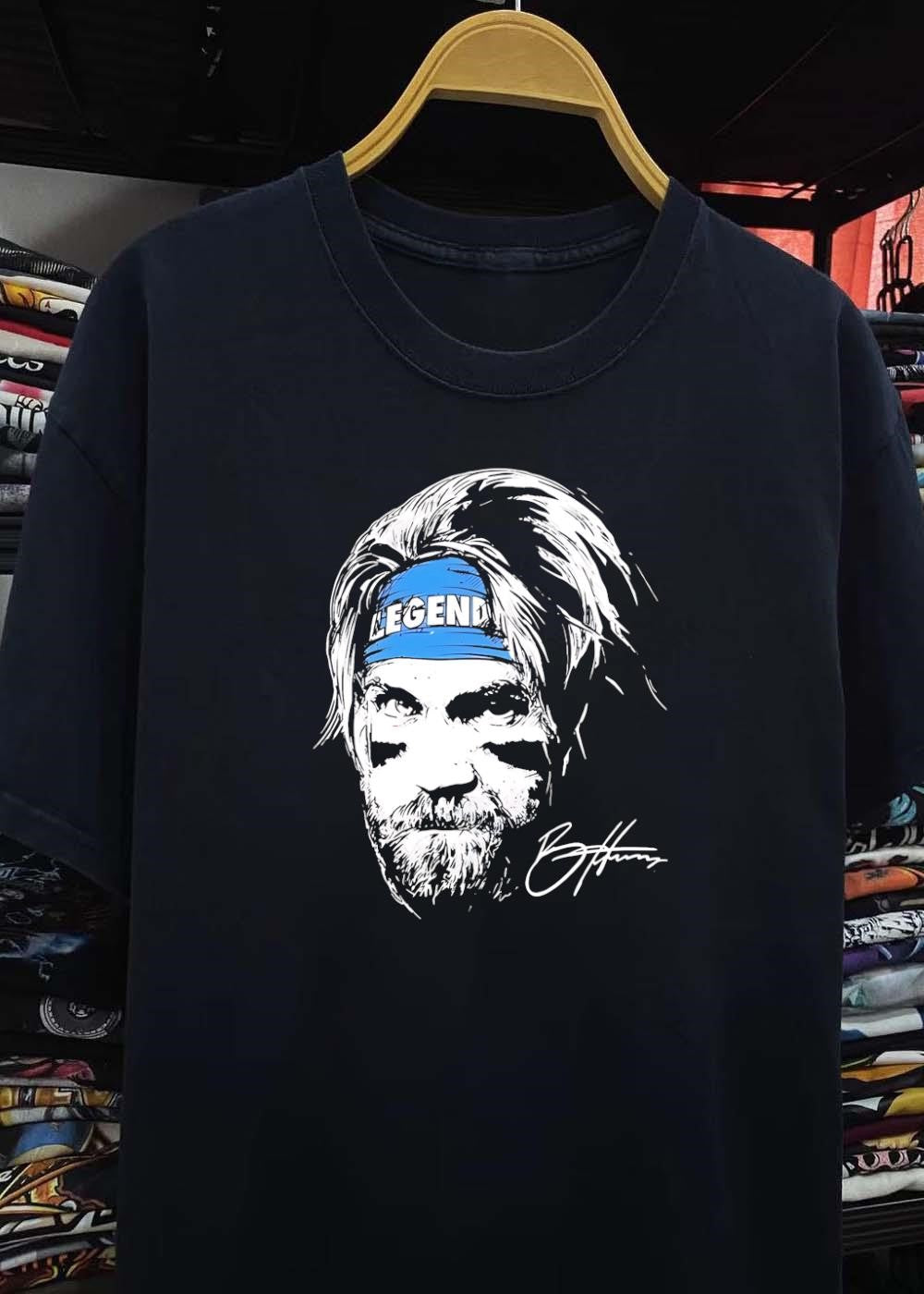 Bryce Harper Legend Portrait Black T-Shirt
