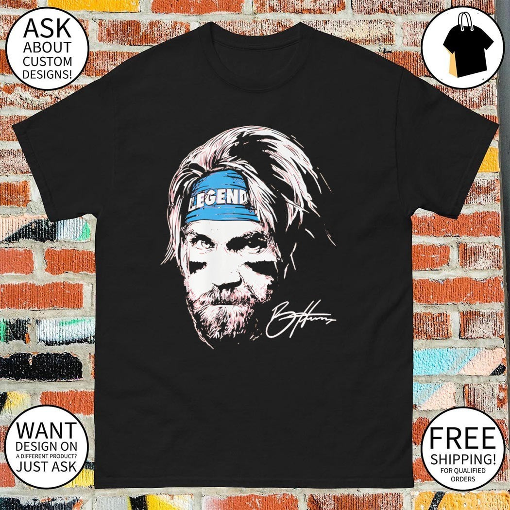 Bryce Harper big face Philadelphia Phillies Baseball MLB Legend signature shirt