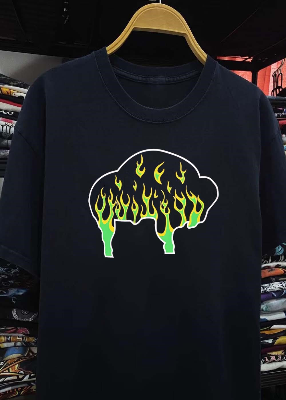 Buffalo Apparel Flaming Buffalo T-Shirt