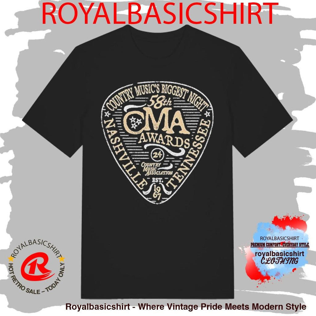 CMA Awards Guitar Pick Country Music’s Biggest Night Nashville Tennessee 58th Est 1967 Shirt