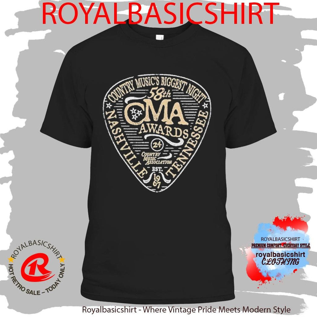 CMA Awards Guitar Pick Country Music’s Biggest Night Nashville Tennessee 58th Est 1967 Shirt