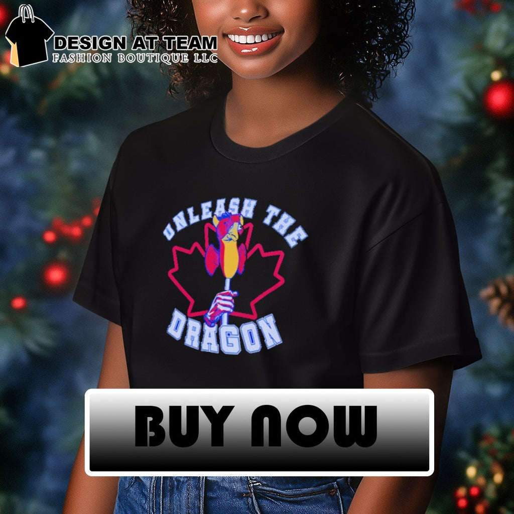 Canadian maple leaf Toronto Baseball Unleash The Dragon shirt