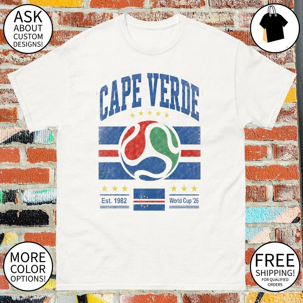 Cape Verde flag Soccer Team World Cup 2026 est 1982 shirt