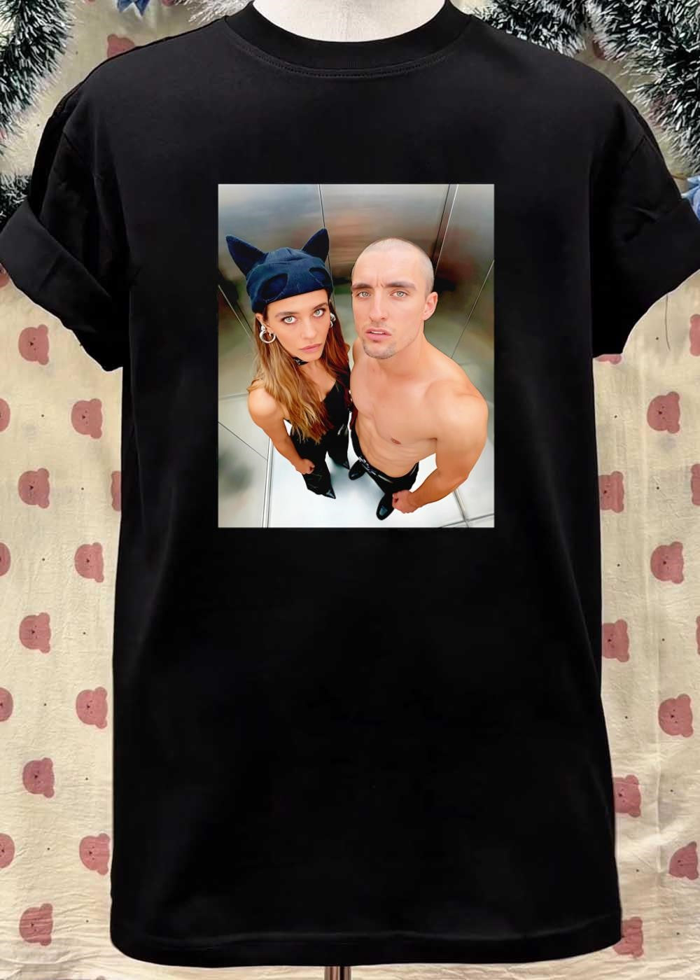 Catwoman And Shirtless Man In Elevator ‘Shirt