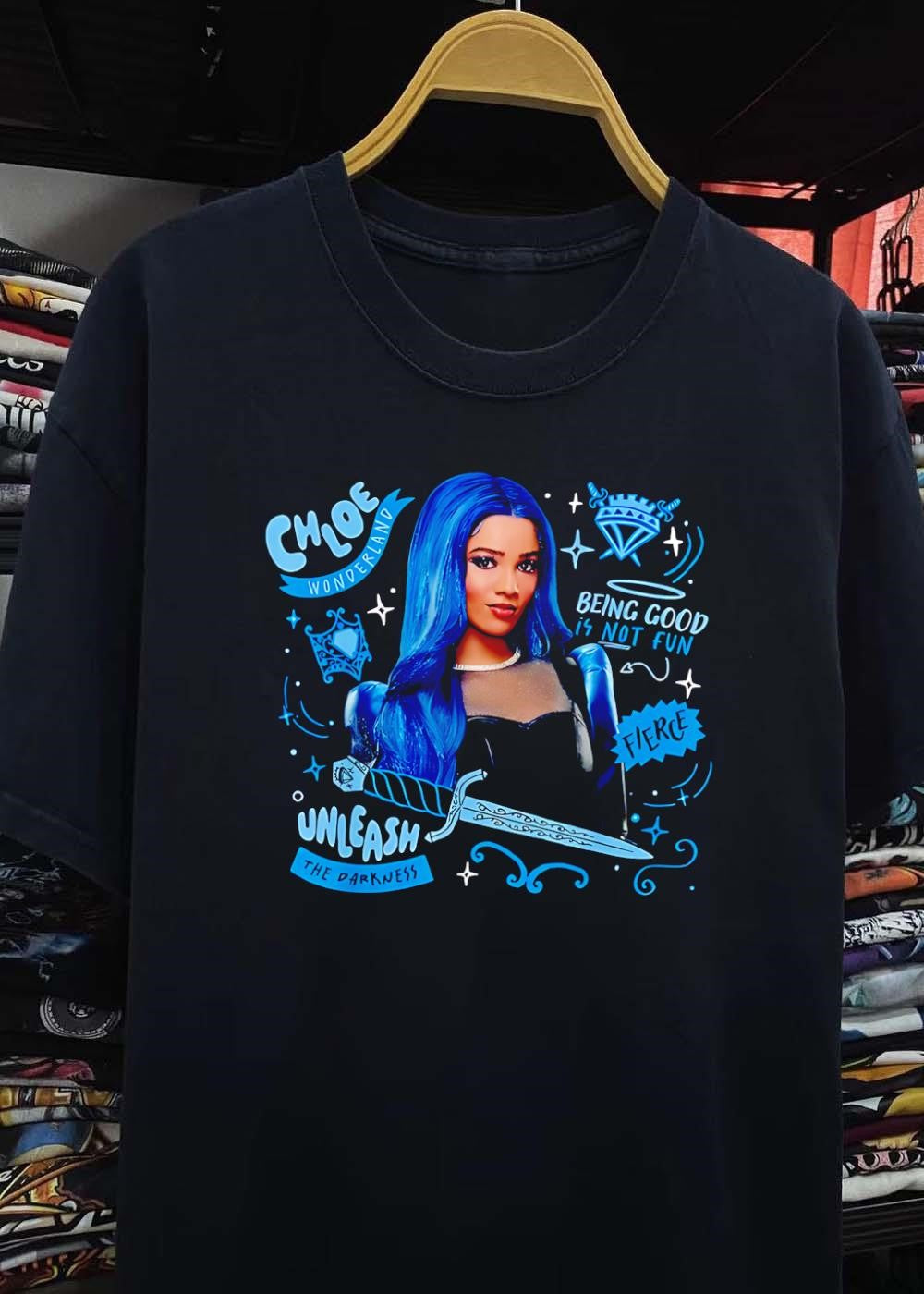 Chloe Wonderland Unleash the Darkness being good is not fun shirt
