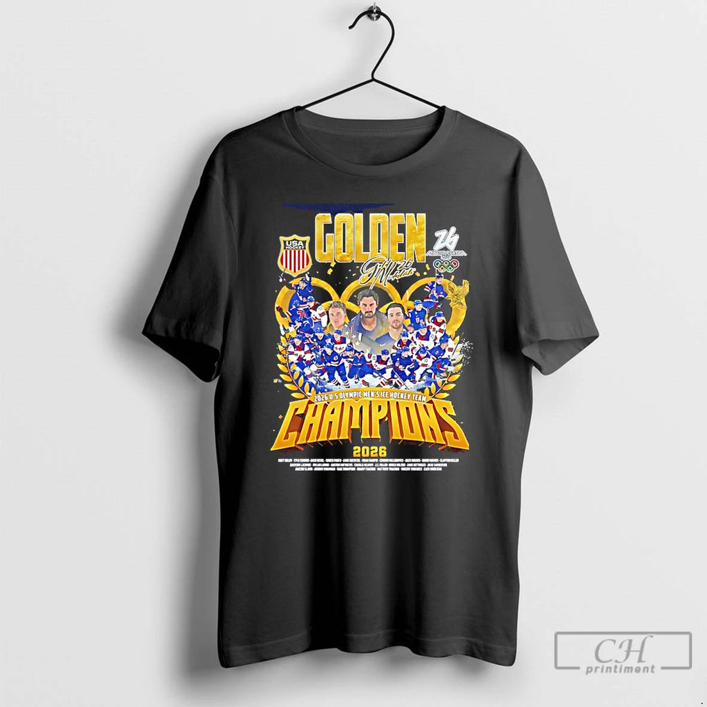 Classic 2026 Winter Olympics Gold Mens Ice Hockey Team Champions