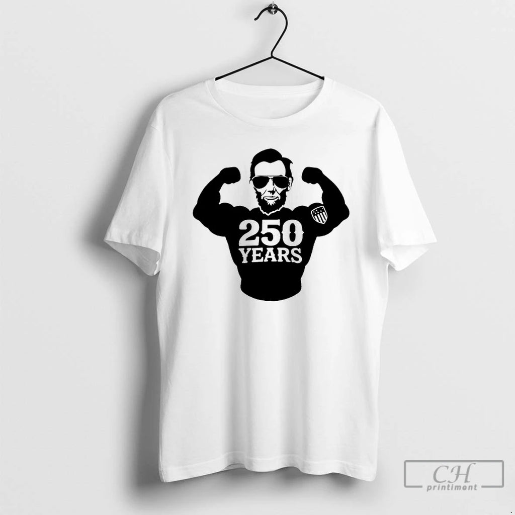 Classic Abraham Lincoln Muscle 250 Years Graphic
