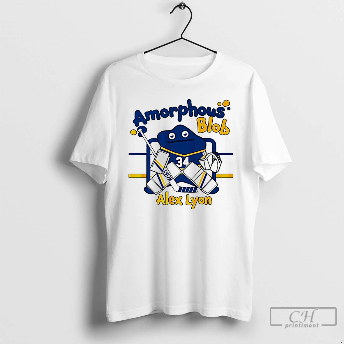 Classic Buffalo Hockey Alex Lyon Amorphous Blob