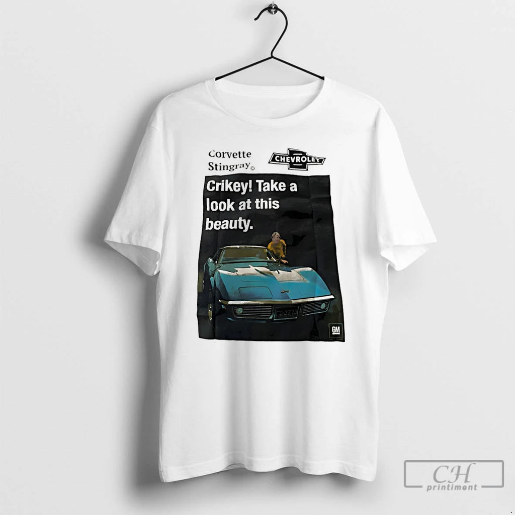 Classic Chevrolet Corvette Stingray General Motors Crikey Take A Look At This Beauty T Shirts