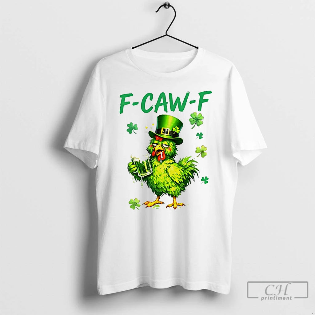 Classic Chicken Shamrocks Beer Funny St Patricks Day 2026