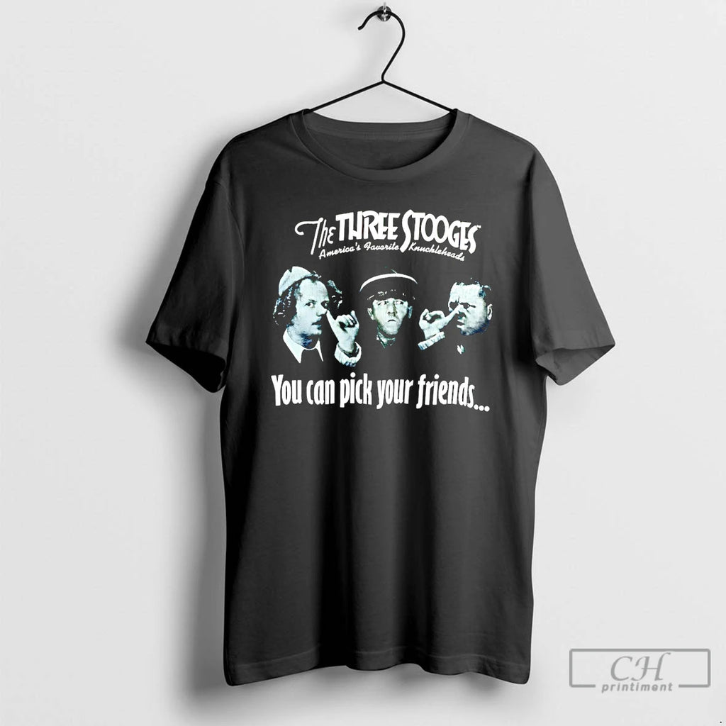 Classic Diamond Dallas Page Wearing The Three Stooges You Can Pick Your Friends T Shirts