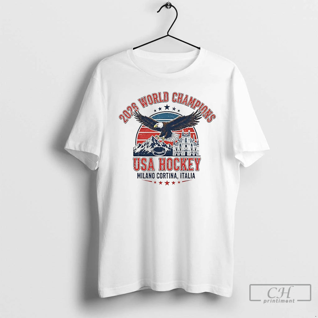 Classic Eagle 2026 World Champions Usa Hockey Milano Cortina Italia
