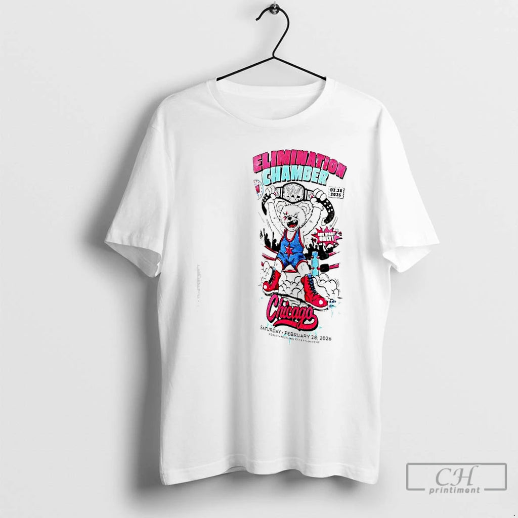 Classic Elimination Chamber 2026 Chicago Cartoon Bear