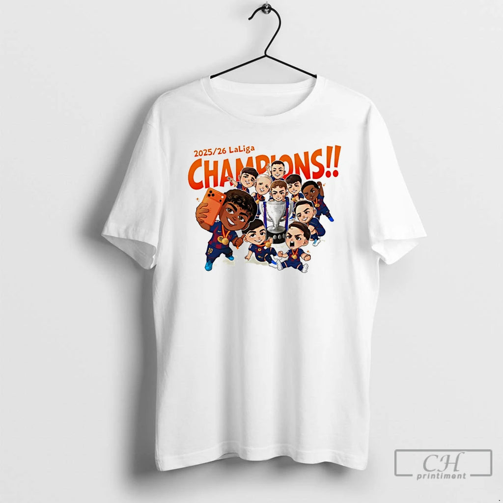 Classic Fc Barcelona Chibi Cartoon 2025 2026 Champions