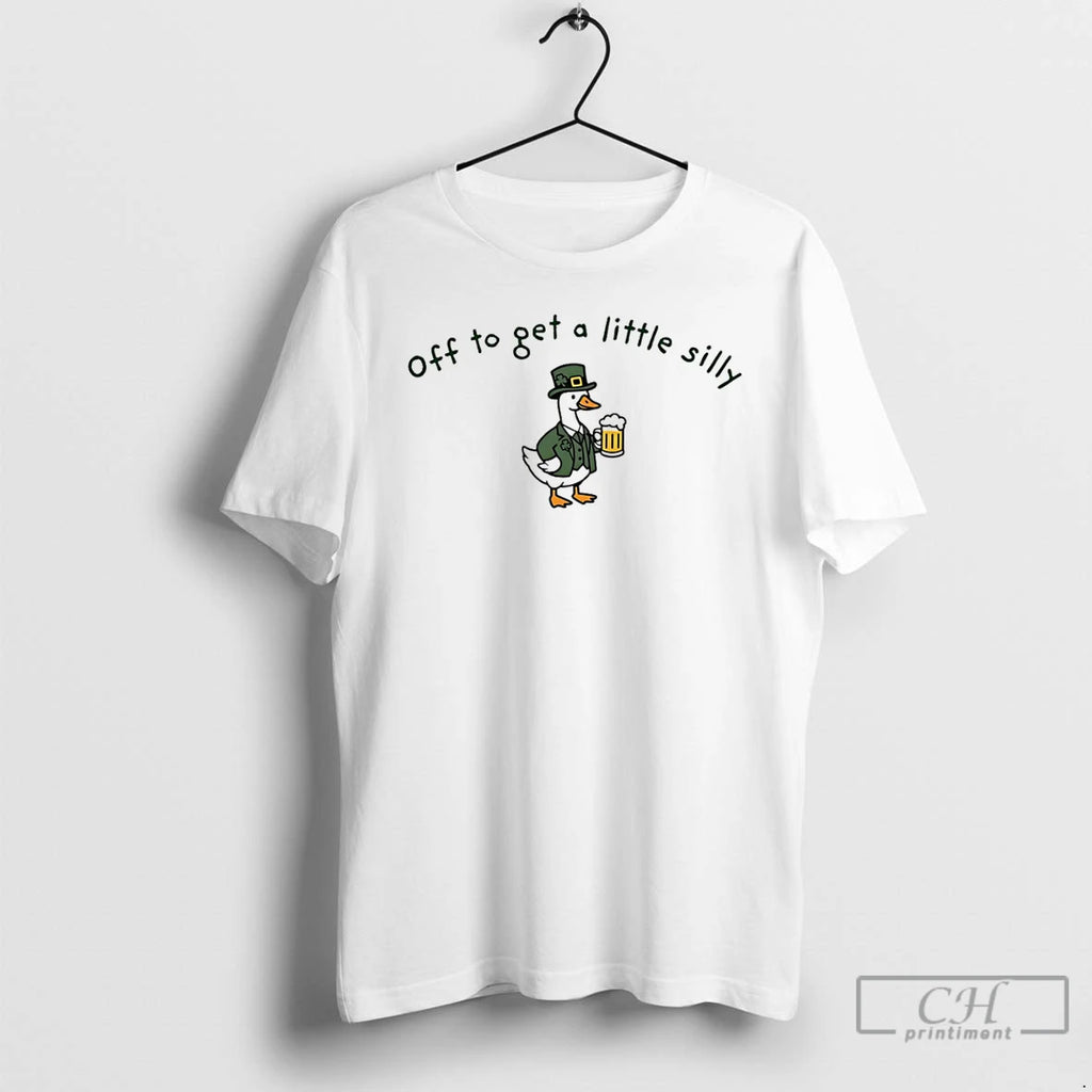 Classic Goose Off To Get A Little Silly St Patricks Day 2026 T Shirts Sweater