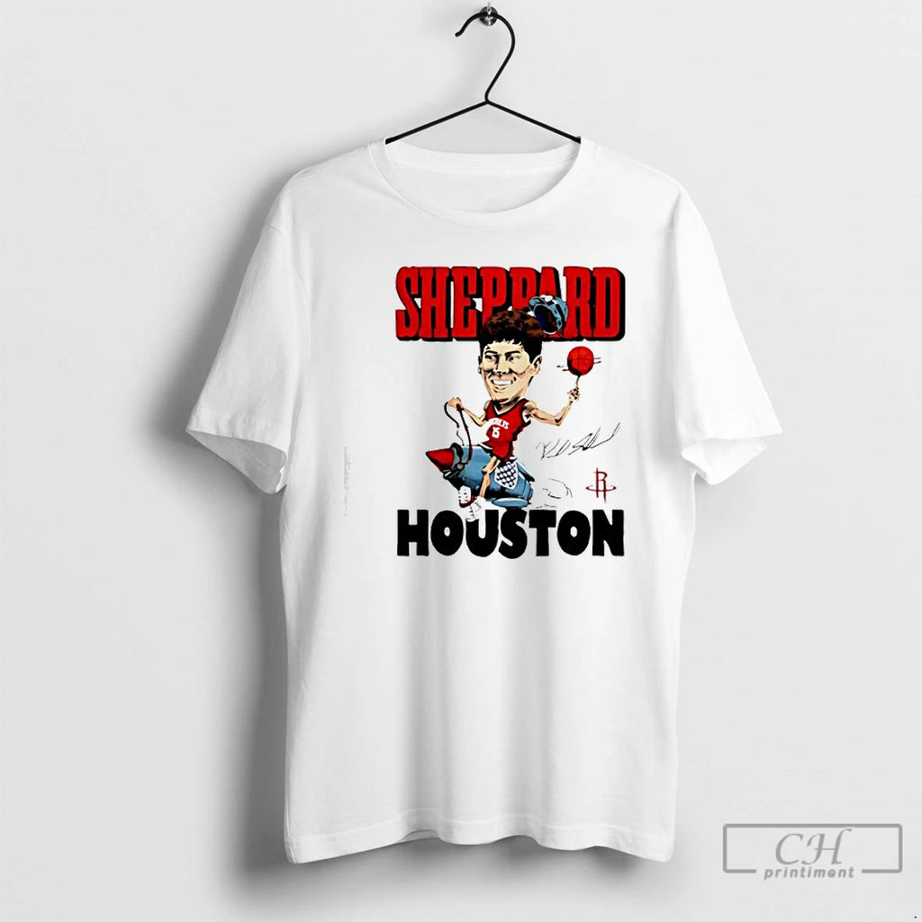 Classic Houston Rockets Sheppard Cartoon Character Rocket