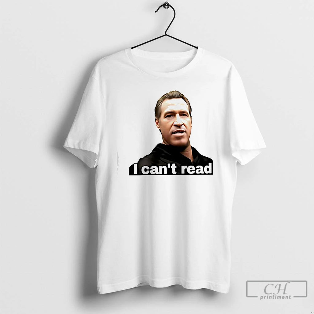 Classic I Cant Read Joke Man Graphic