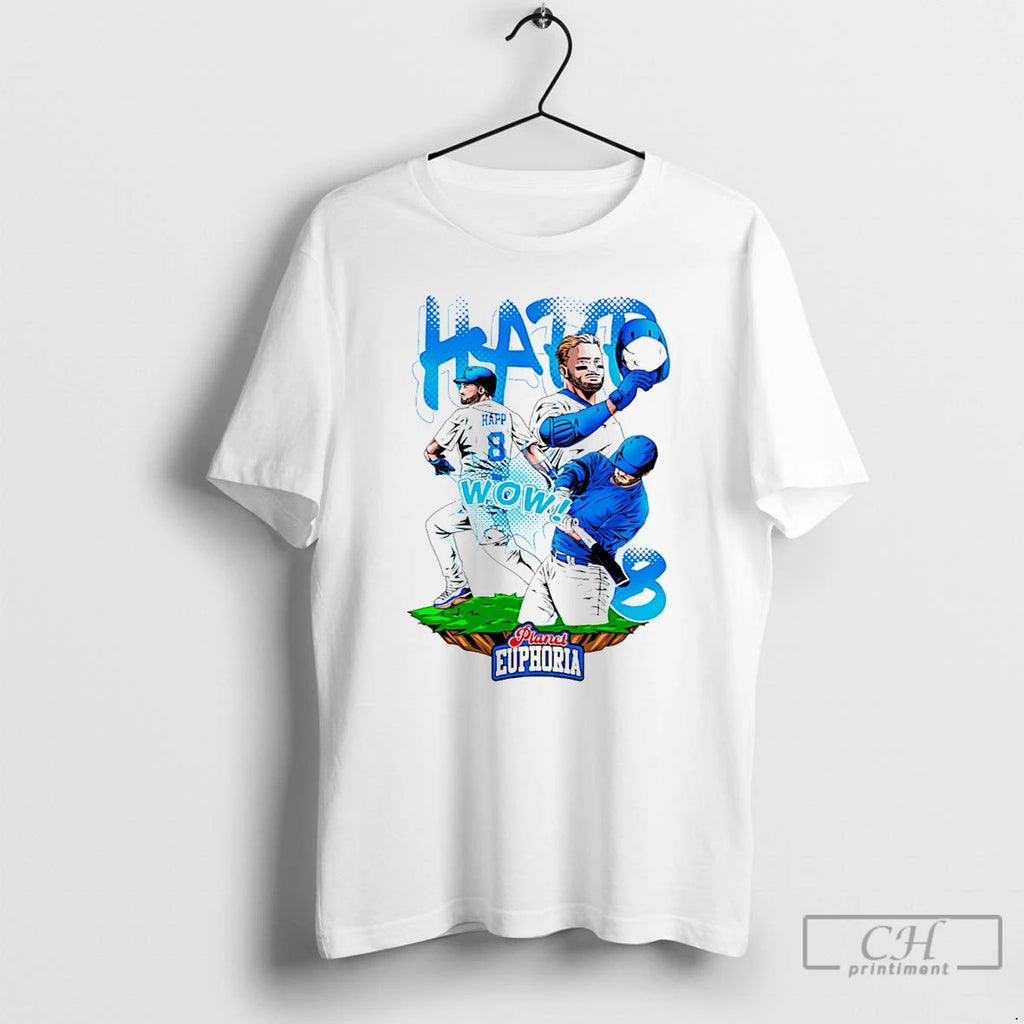 Classic Ian Happ Chicago Cubs Hand Drawn Artwork