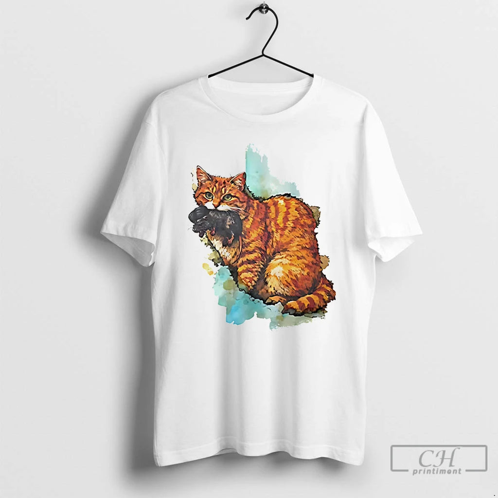 Classic Iran Map Orange Tabby Cat