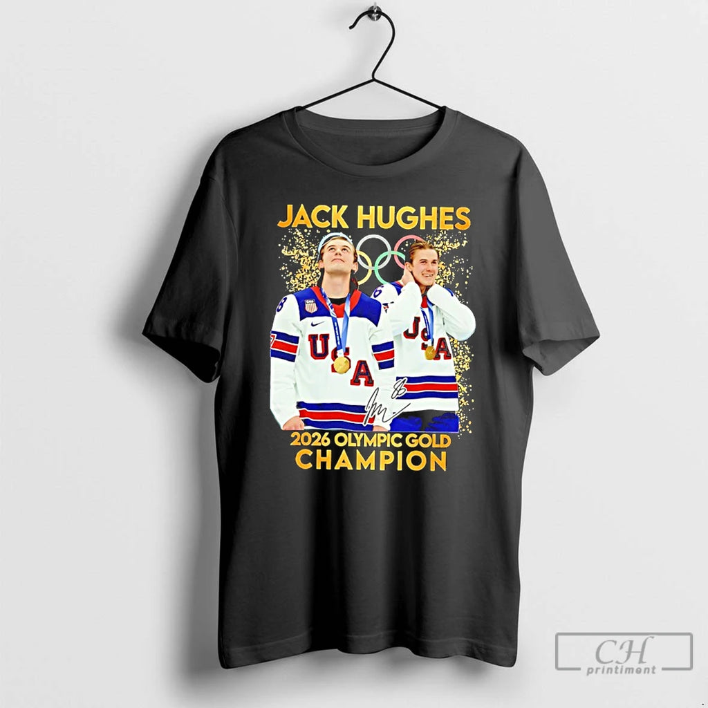 Classic Jack Hughes Hero Usa Mens Olympic Hockey Olympic 2026 Gold