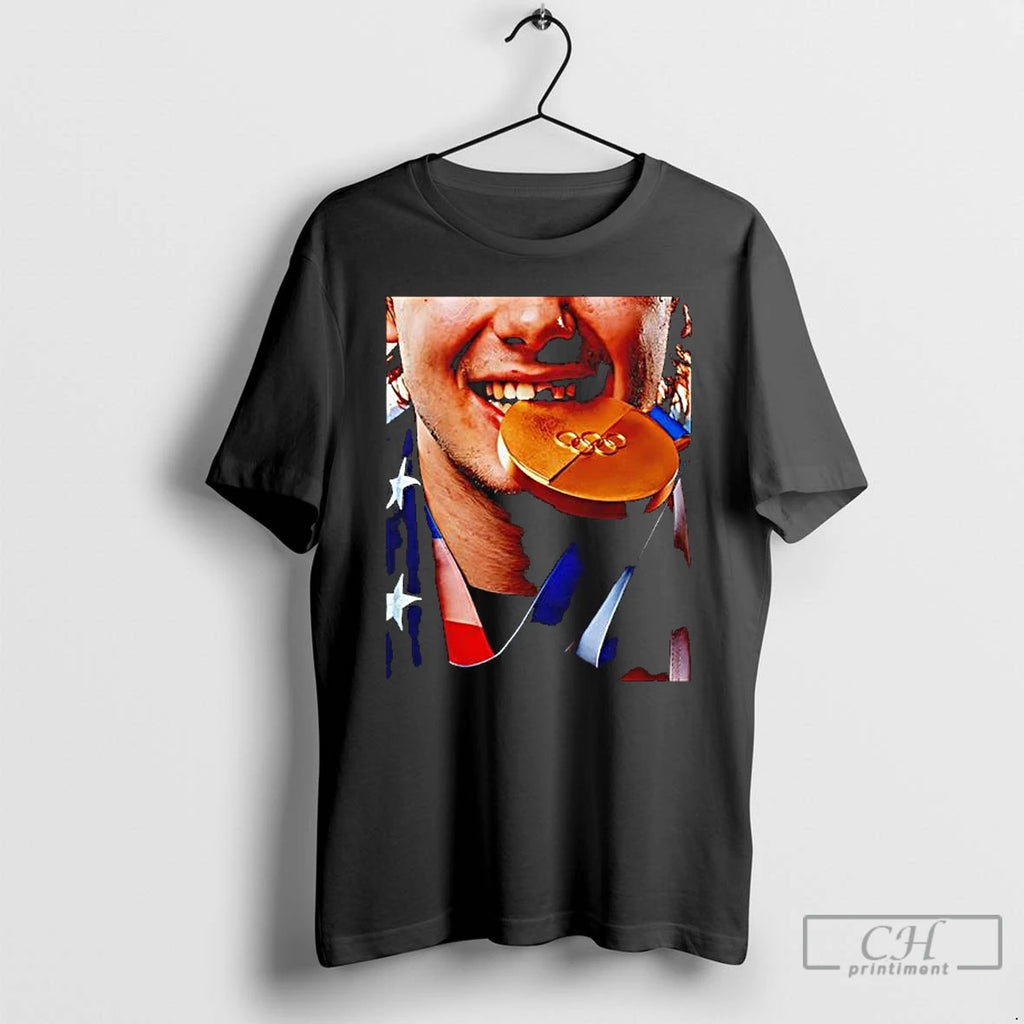 Classic Jack Hughes Teeth Gold Medal Usa Team Hockey Champion Olympic Winter 2026 T Shirts