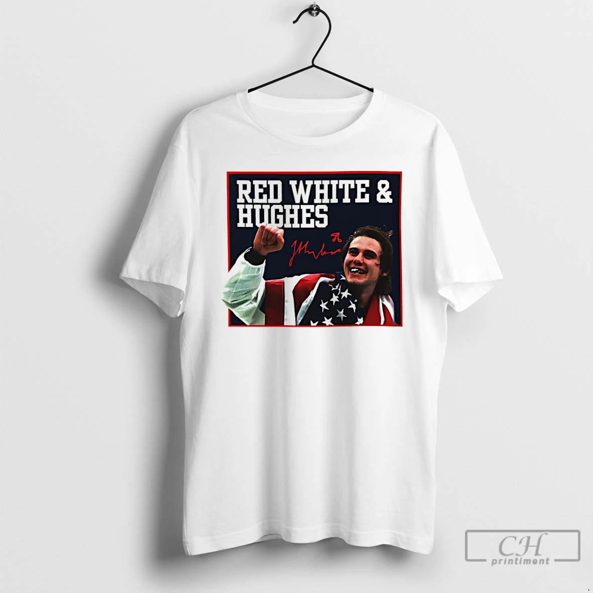 Classic Jack Hughes Usa Hockey Golden Goal 2026 American Flag Olympic Milano Cortina T Shirts