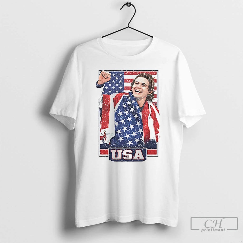 Classic Jack Hughes Usa Hockey Patriotic Hockey Fan
