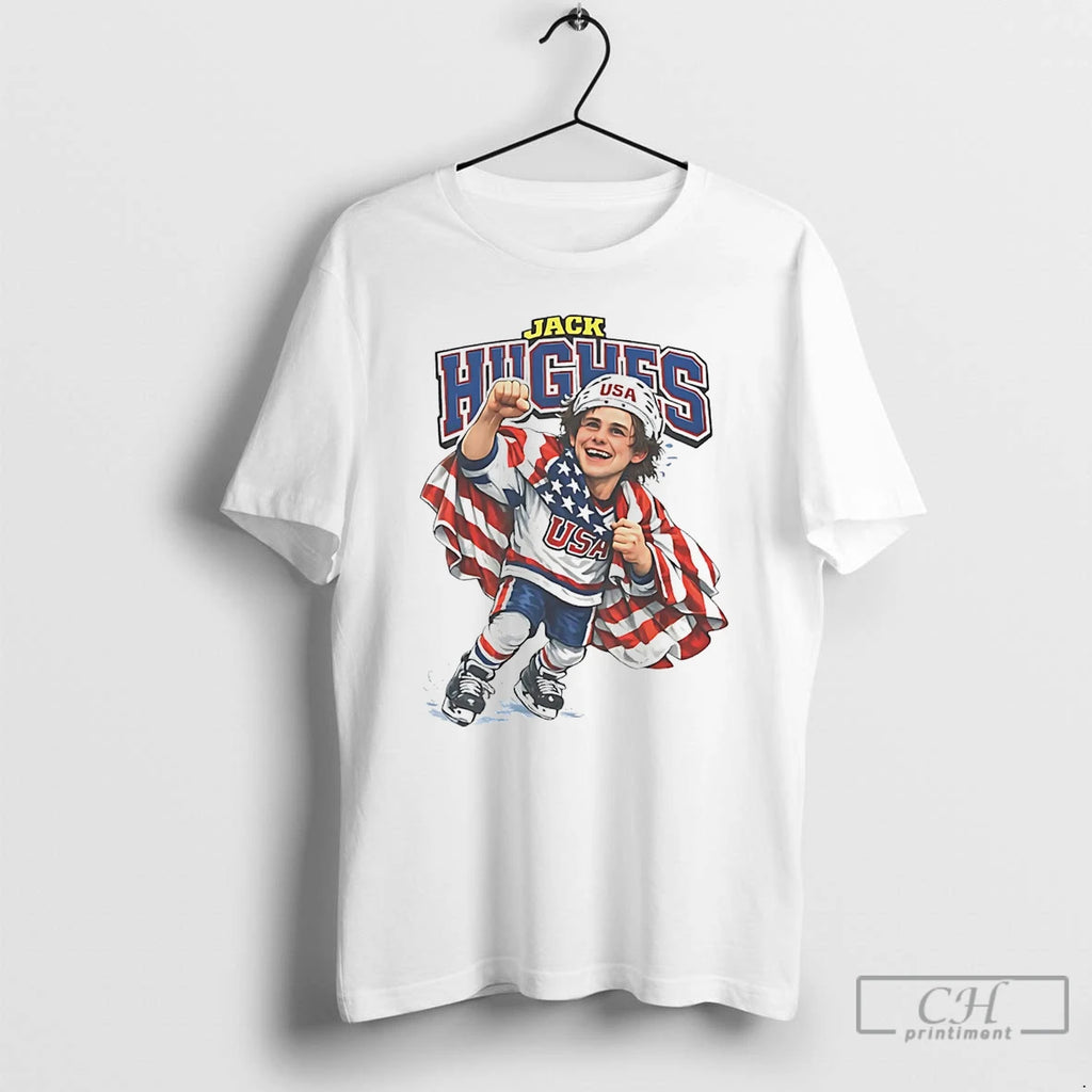 Classic Jack Hughes Usa Mens Hockey Caricature