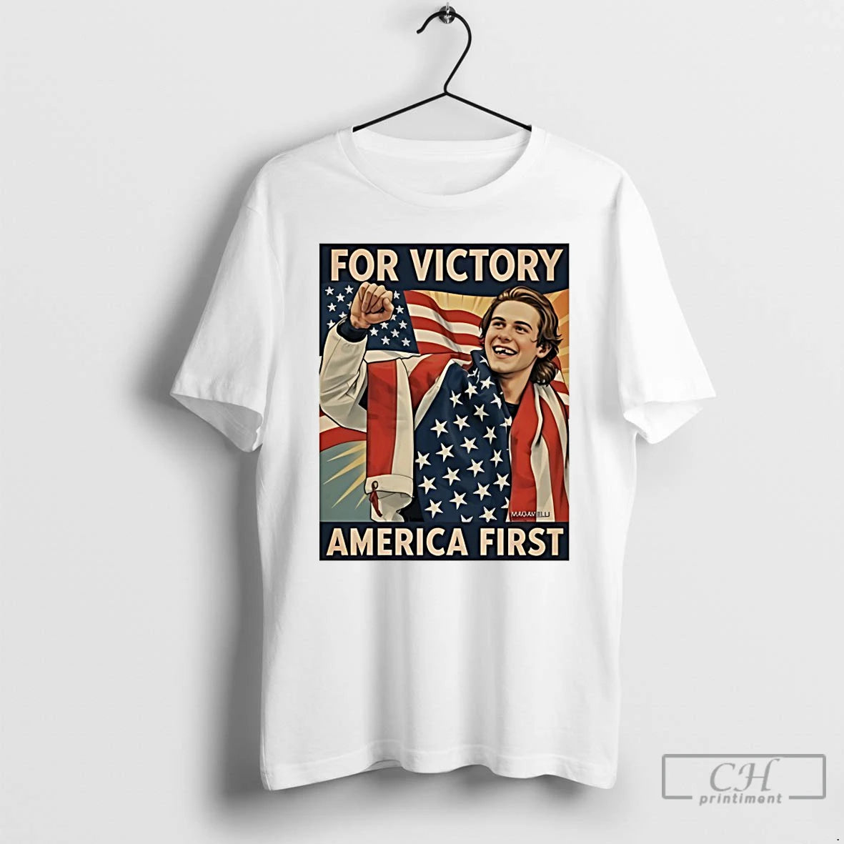 Classic Jack Hughes Missing Teeth For Victory America First