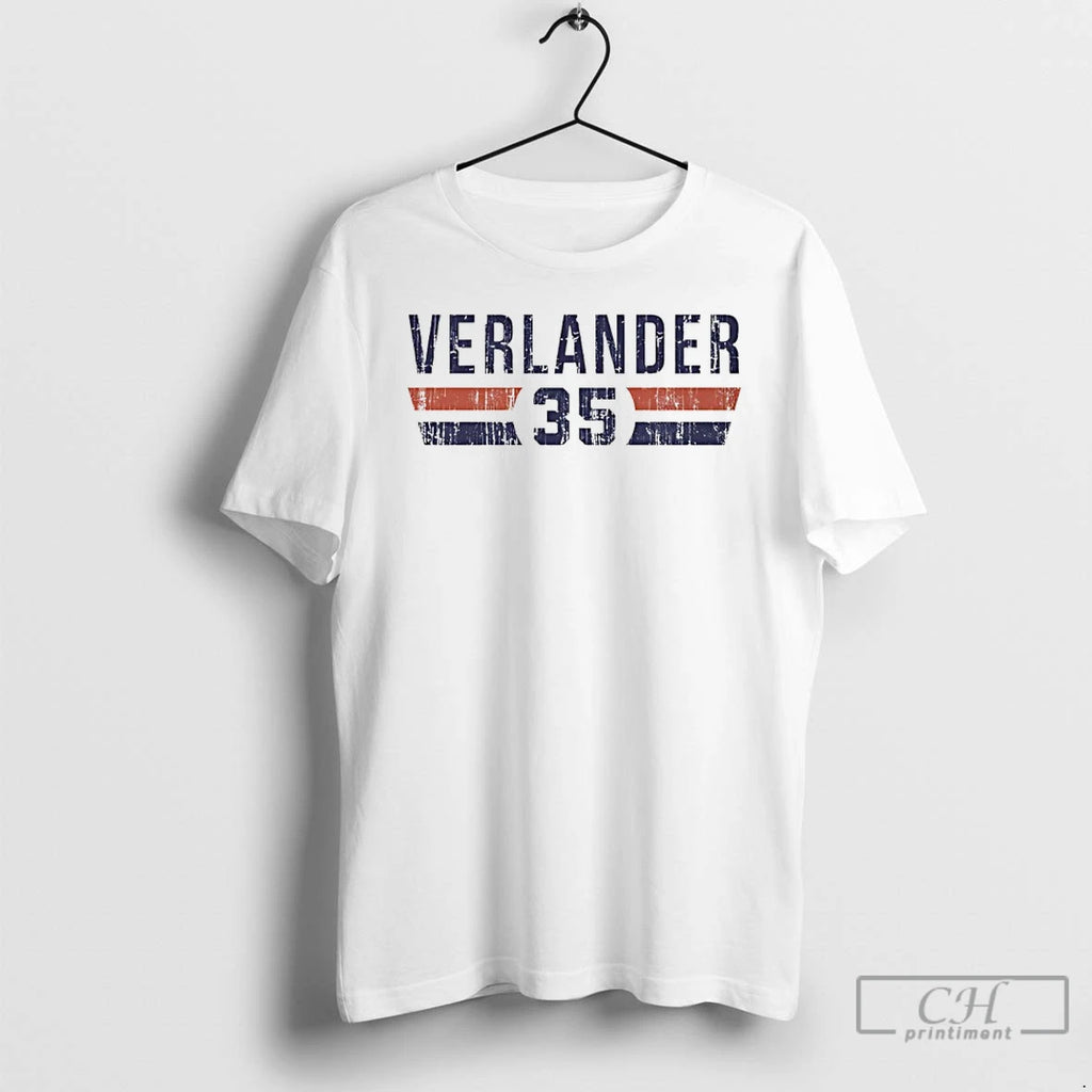 Classic Justin Verlander 35 Detroit Tigers Baseball Name And Number