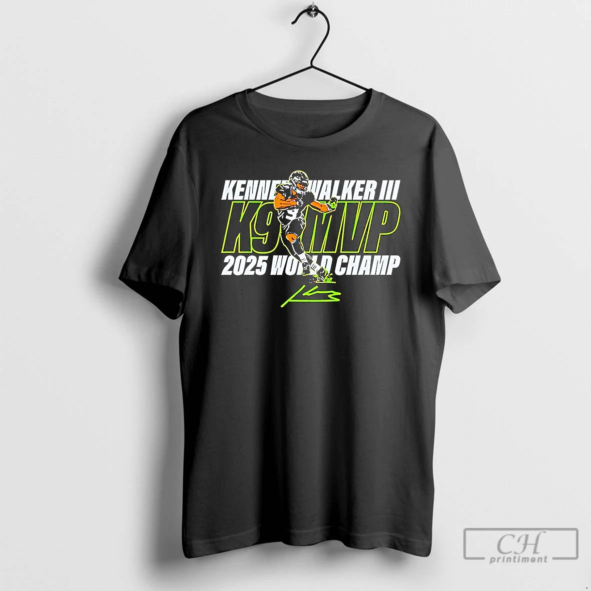 Classic Kenneth Walker Iii K9 Mvp World Cahmp 2025 Signature