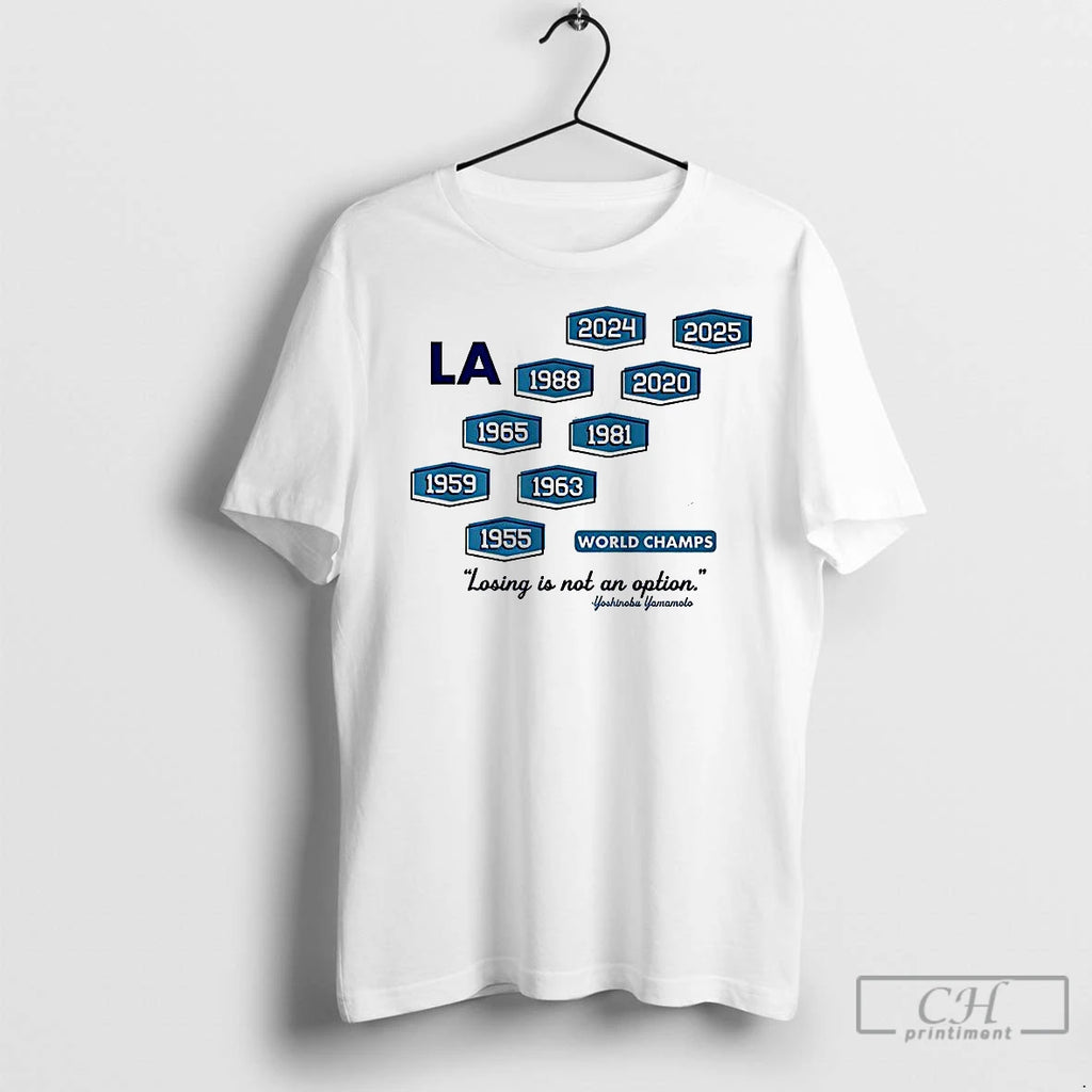 Classic Los Angeles Baseball Nine Time World Champs Losing Is Not An Option