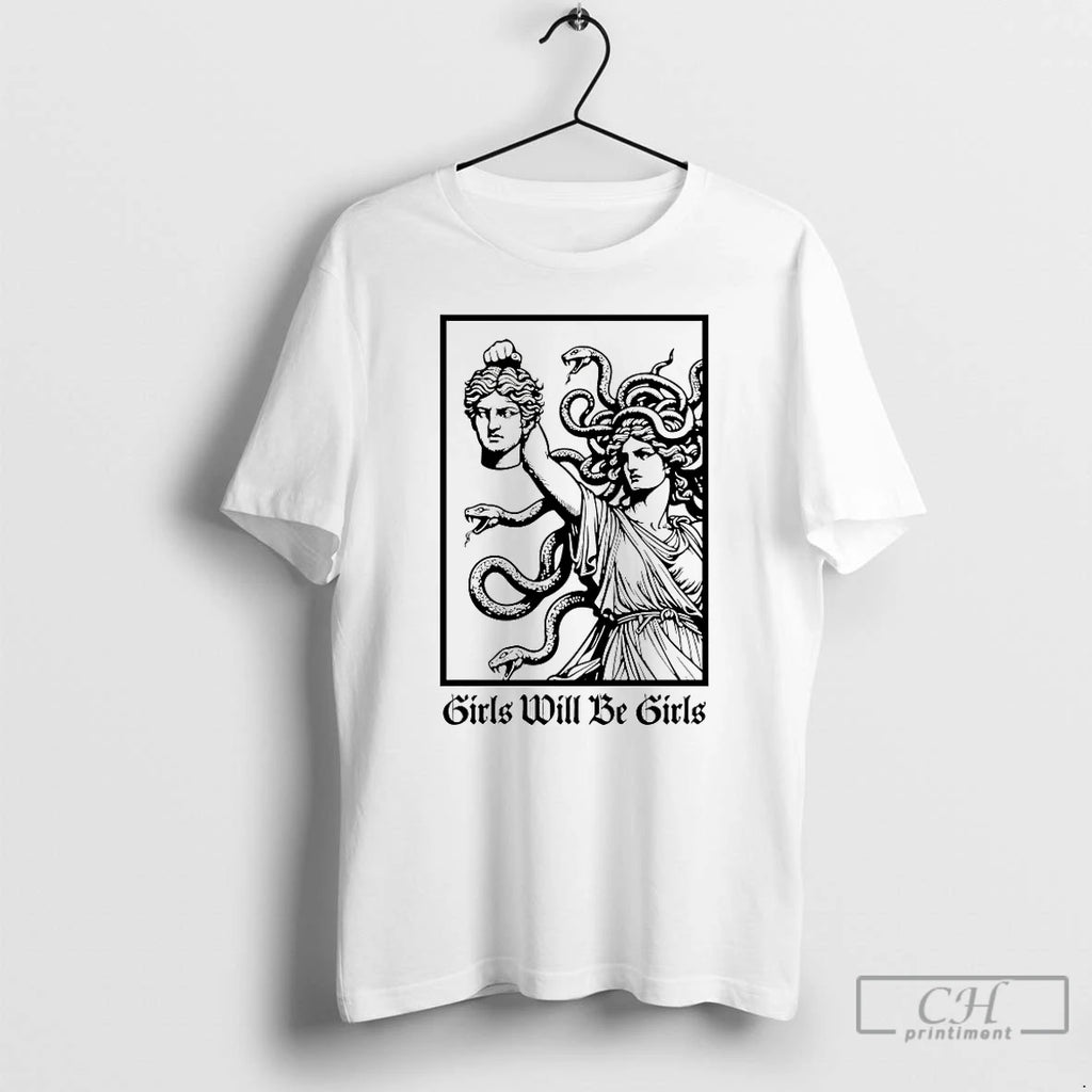 Classic Medusa Holding Perseus Girls Will Be Girls