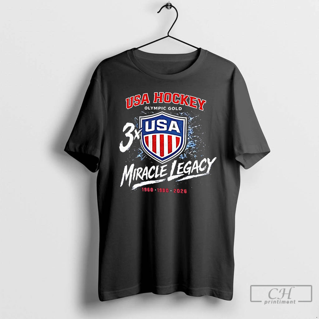 Classic Miracle Legacy Usa Hockey Olympic Gold 3x 1960 1980 2026