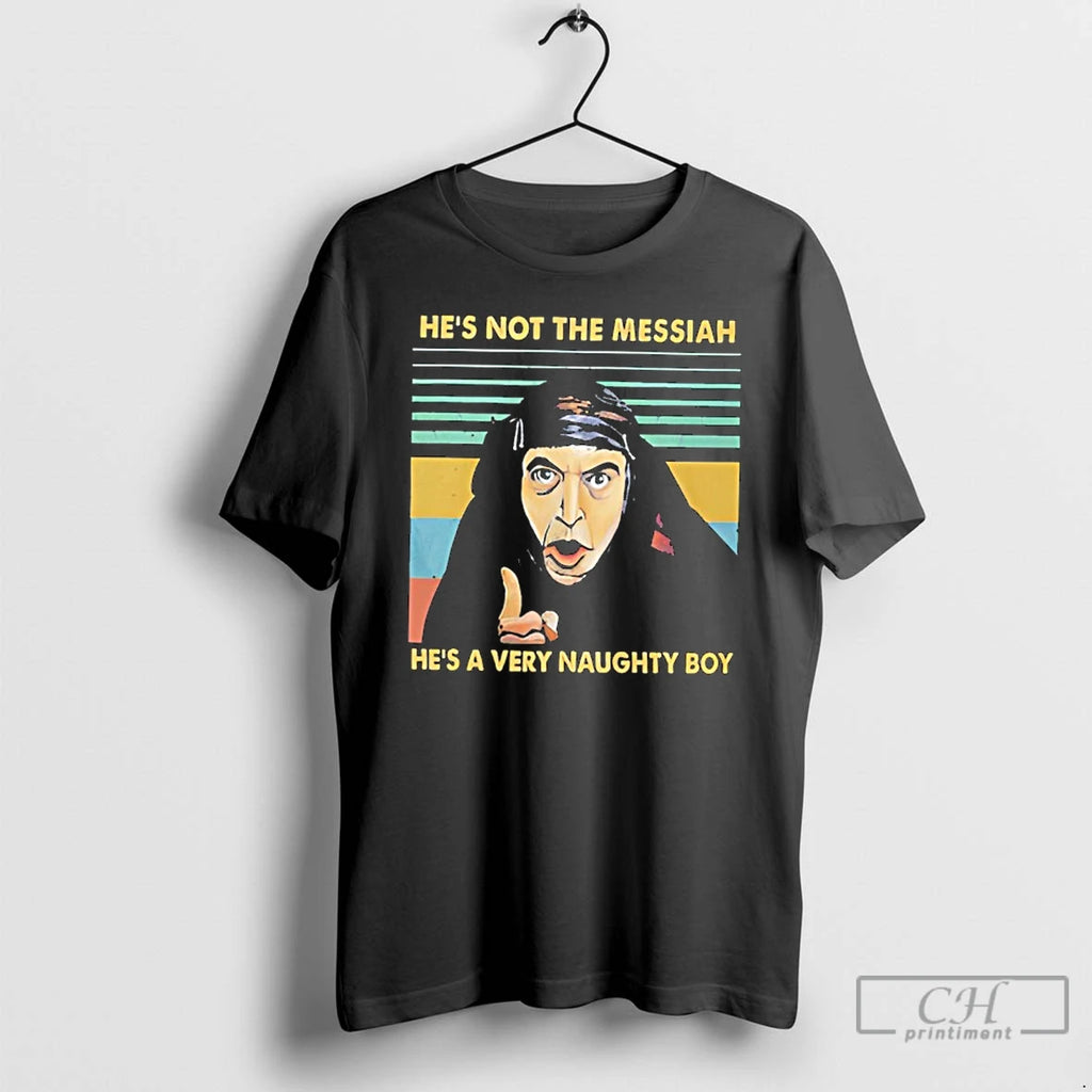 Classic Monty Python Life Of Brian Hes A Very Naughty Boy Retro T Shirts Sweater
