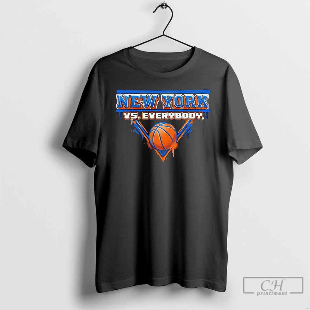 Classic New York Vs Everybody Dripping Knicks Basketball Inspired