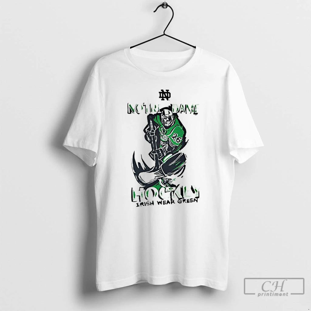 Classic Notre Dame Fighting Irish Hockey Irish Wear Green