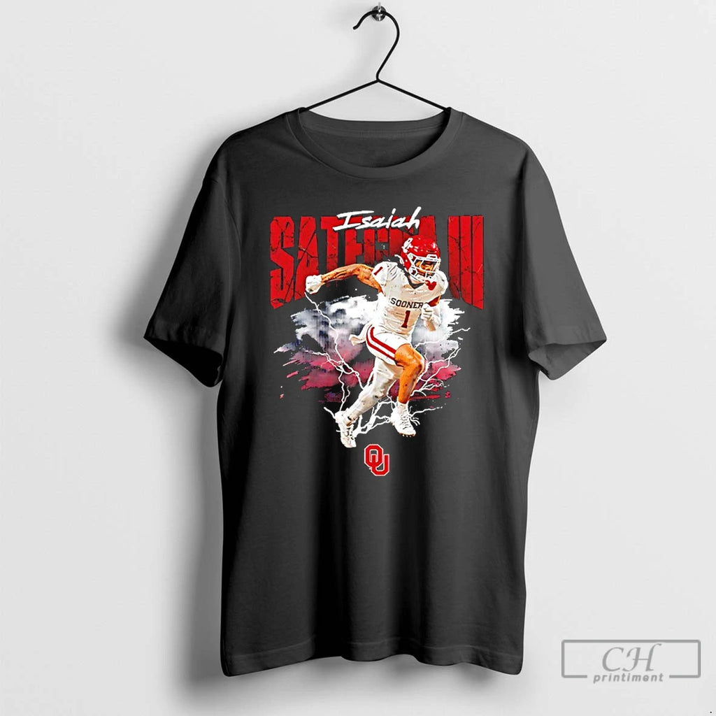 Classic Oklahoma Sooners Isaiah Sategna Iii Lightning Graphic