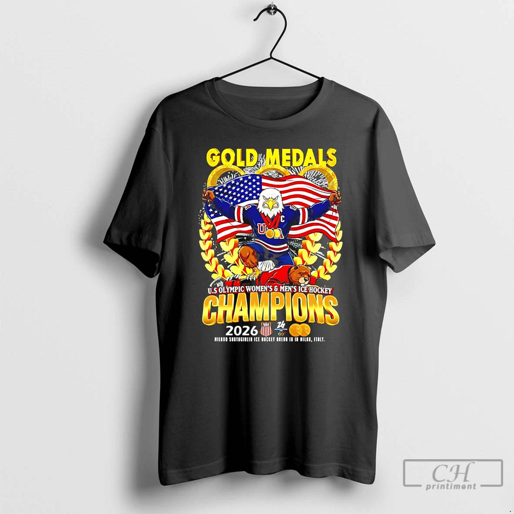 Classic Olympic Ice Womens And Mens Hockey Champions 2026 Usa