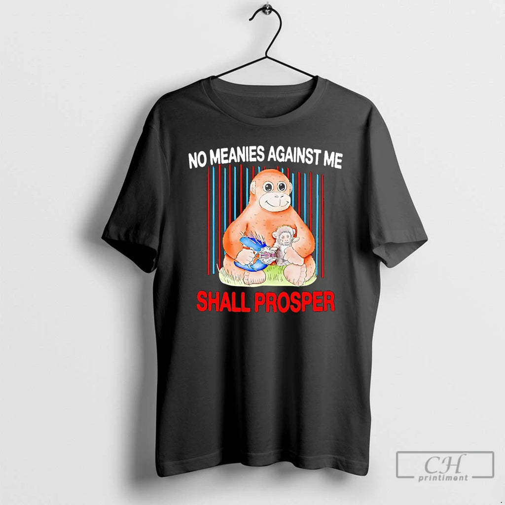 Classic Panchi Kun Punch Monkey No Meanies Against Me Shall Prosper Vintage T Shirts Sweater