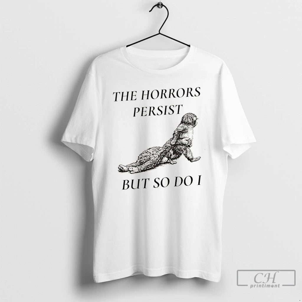Classic Panchi Kun Punch Monkey The Horrors Persist But So Do I Vintage T Shirts