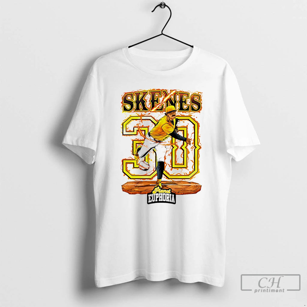 Classic Paul Skenes Pittsburgh Pirates Hand Drawn Artwork