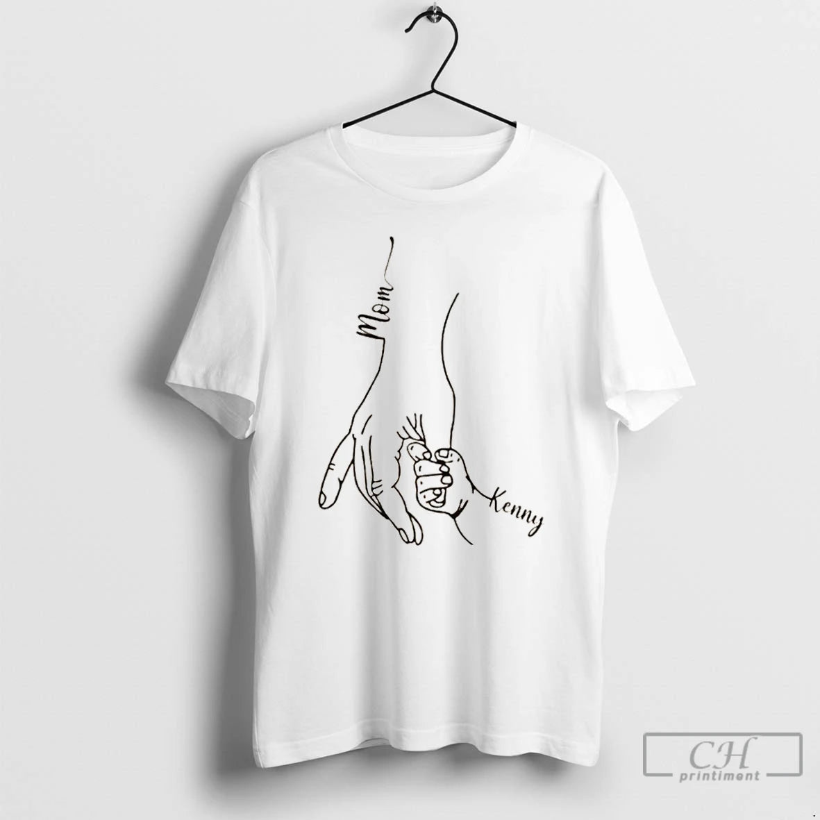 Classic Personalized Mom Kids Hands Mothers Day