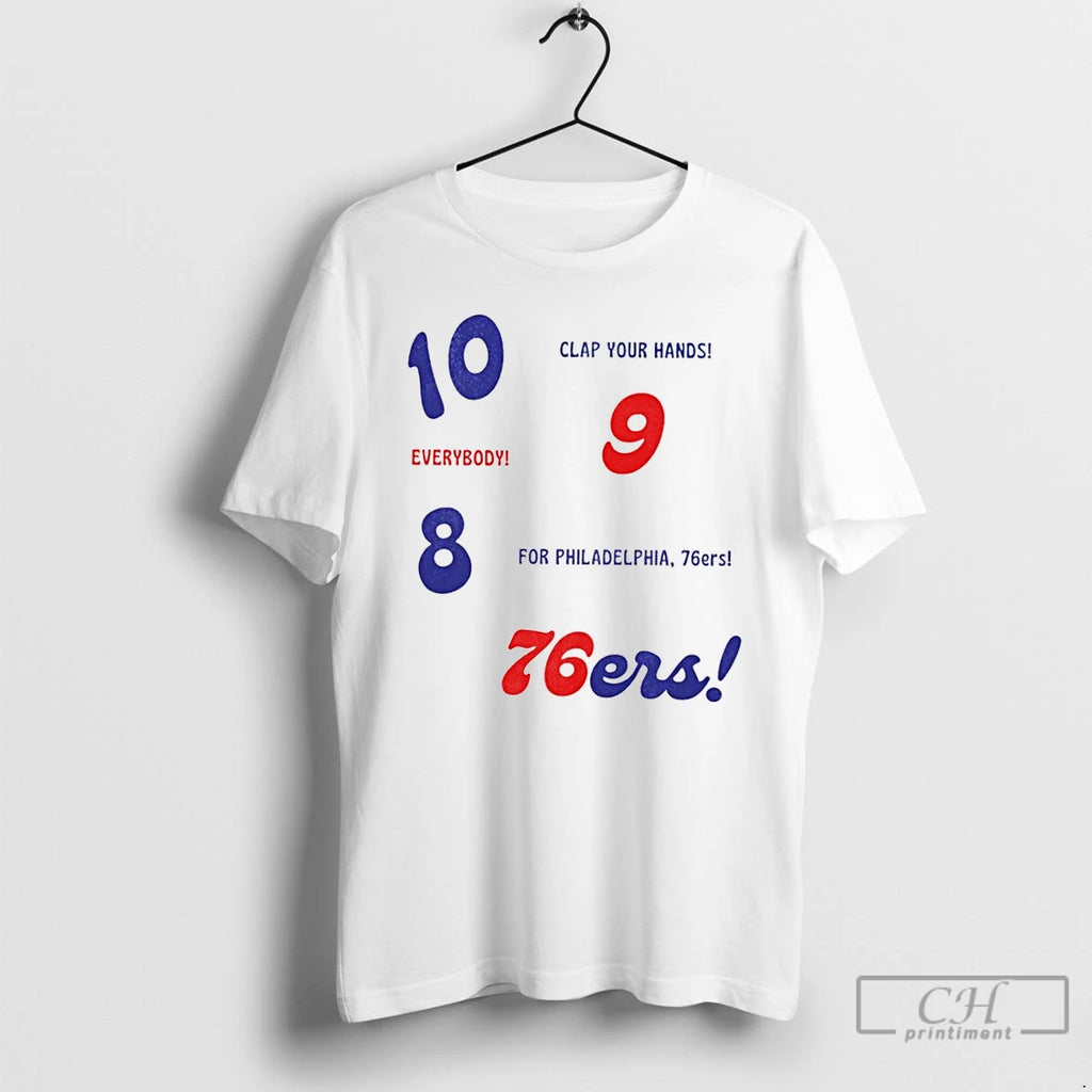 Classic Philadelphia 76ers Sixers Clap Your Hands Everybody
