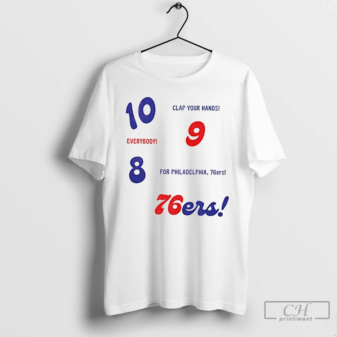 Classic Philadelphia 76ers Sixers Clap Your Hands Everybody