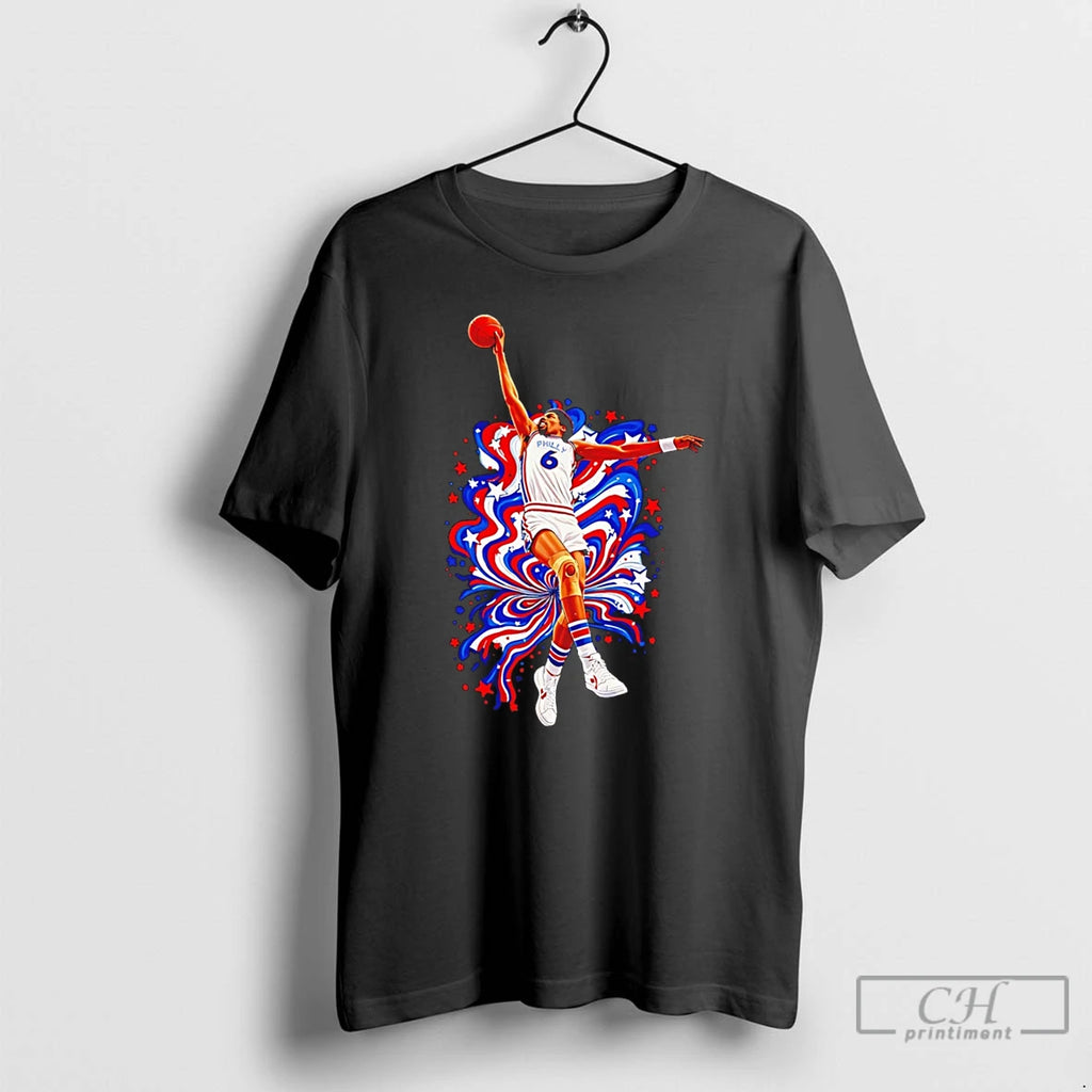 Classic Phunkadelic Dr J Philadelphia Basketball Graphic