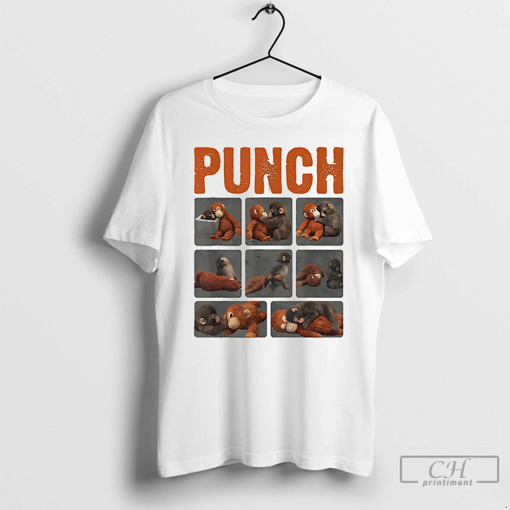 Classic Punch Cute Monkey Graphic