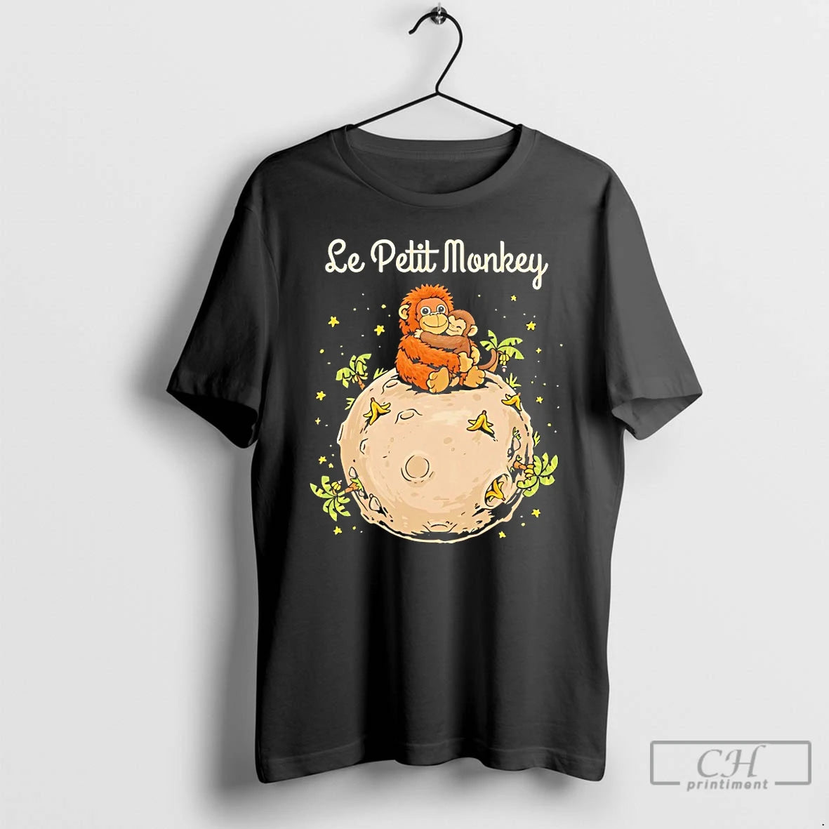 Classic Punch And His Stuffed Orangutan X Le Petit Prince Le Petit Monkey T Shirts