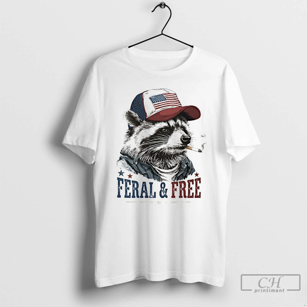 Classic Raccoon Smoking Feral And Free