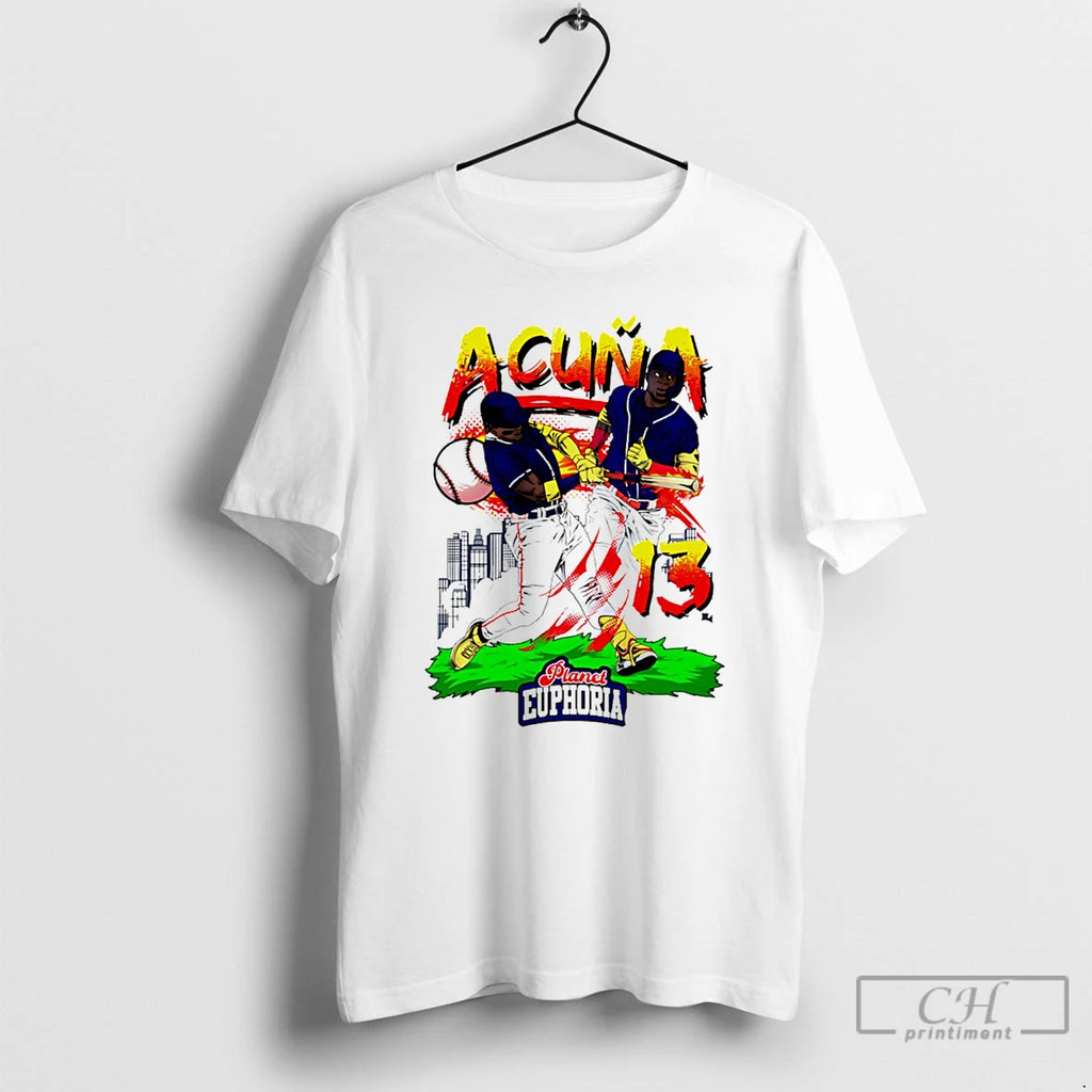 Classic Ronald Acuna Atlanta Braves Hand Drawn Artwork
